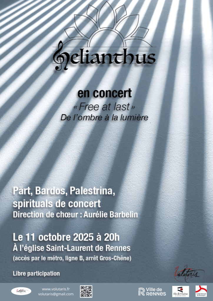 2025-10 : Concerts d&rsquo;octobre du Chœur&nbsp;Helianthus